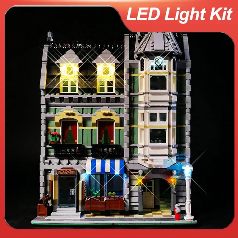 Set di luci a LED per il 10185 compatibile 15008 Green grocery store (solo luce a LED, non includere i mattoni del modello)