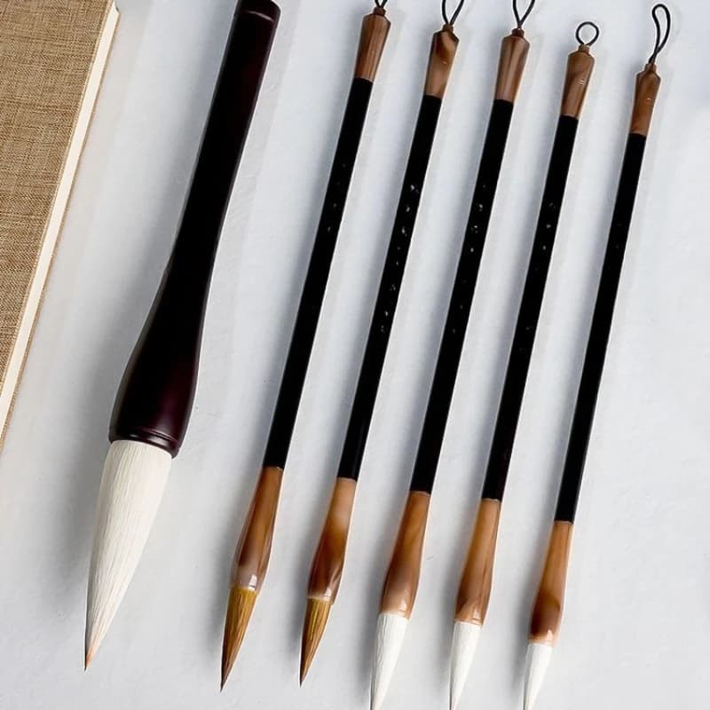 Study four treasures set, pen, ink, paper and inkstone, a full set of gift boxes, beginner brush calligraphy set