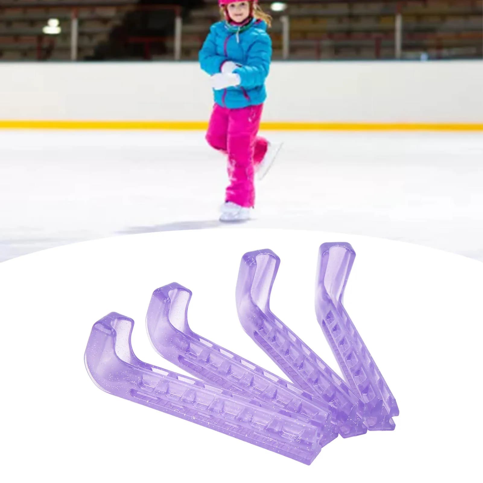 Protezioni per Pattini con Design a Molla, Regolabili, Facili da Usare, Leggere, Coprilama per Pattini da Ghiaccio, Alta Durabilità per Pattini da Hockey