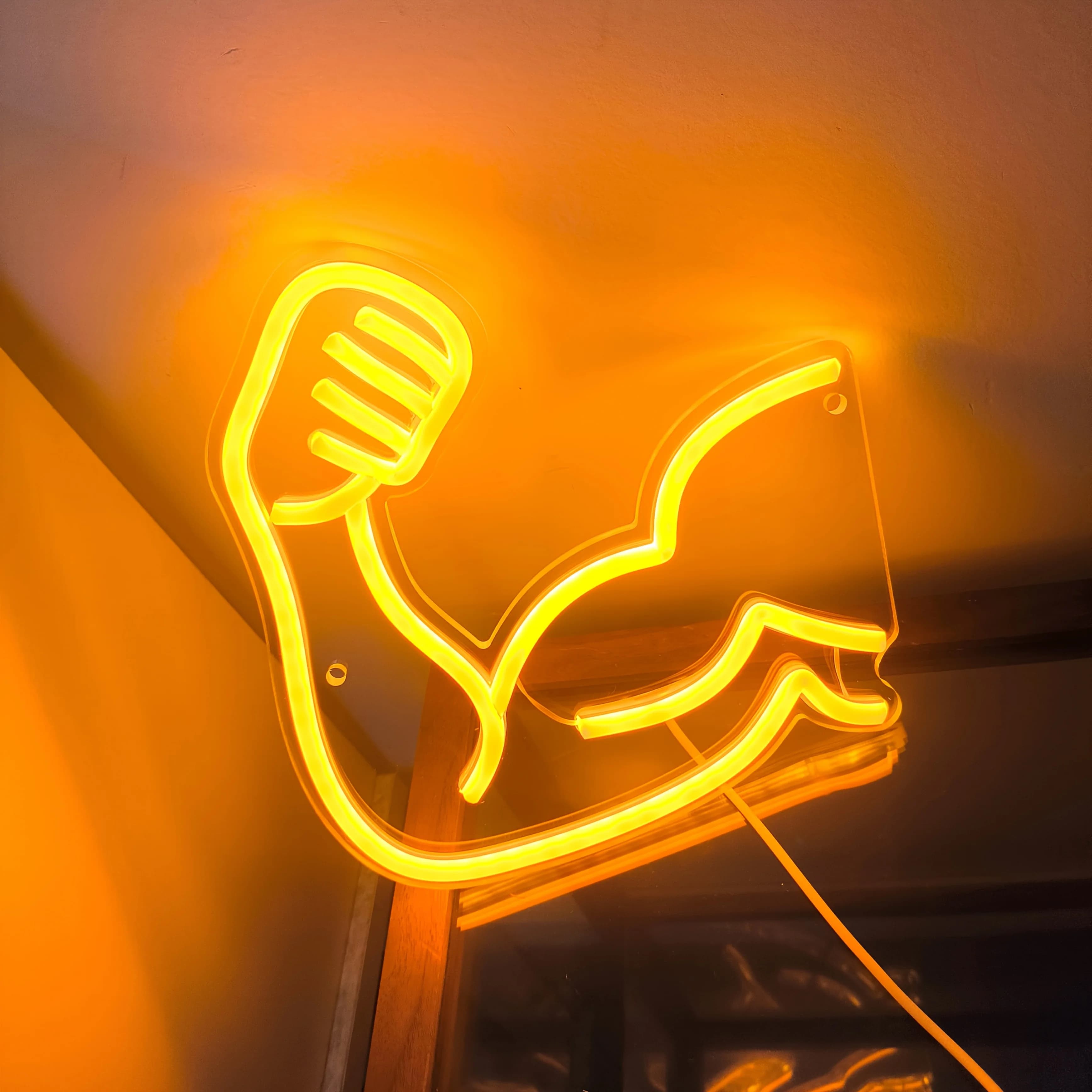 Luce Motivazionale per Fitness in Acrilico - Insegna al Neon LIUYANG Muscle - Decorazione da Parete per Palestra a LED Alimentata USB con Pulsante