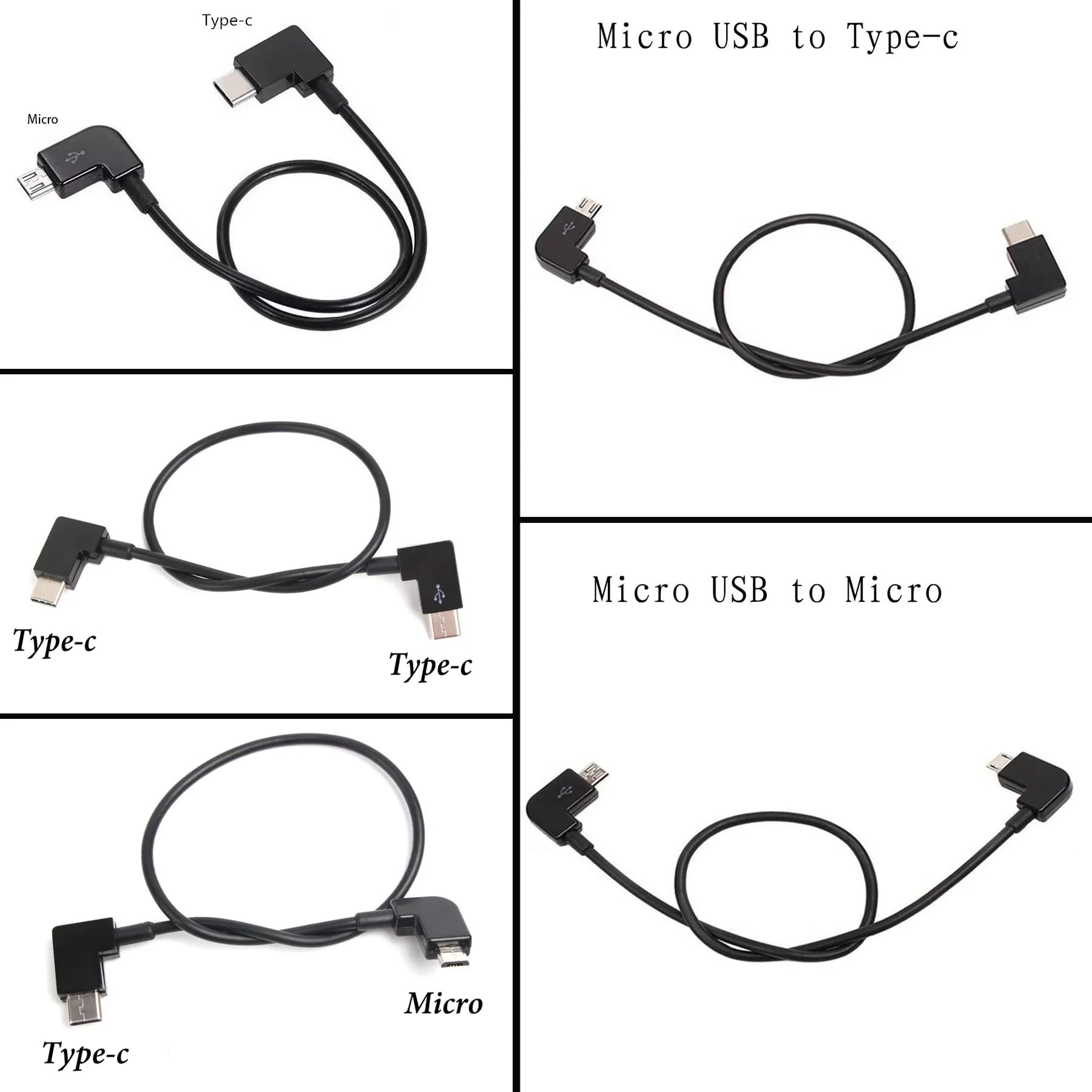 Micro to USB C Remote Controller Cable for iPhone 15 Pro/16, DJI Mavic Mini, Mini SE, Drone to Tablet OTG Data Cord Accessories