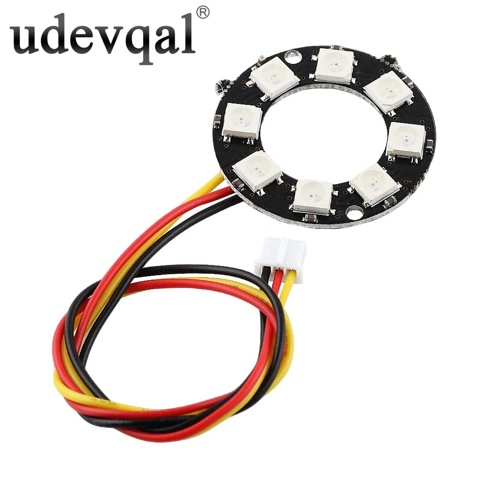 WS2812 5050 8-bit RGB LED Ring Module Full-Color RGB Light Ring Intelligent Development Board