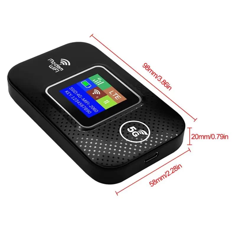 Router Wi-Fi A13E 4G LTE con slot SIM, ripetitore wireless da 3000 mAh e 150 Mbps per la casa