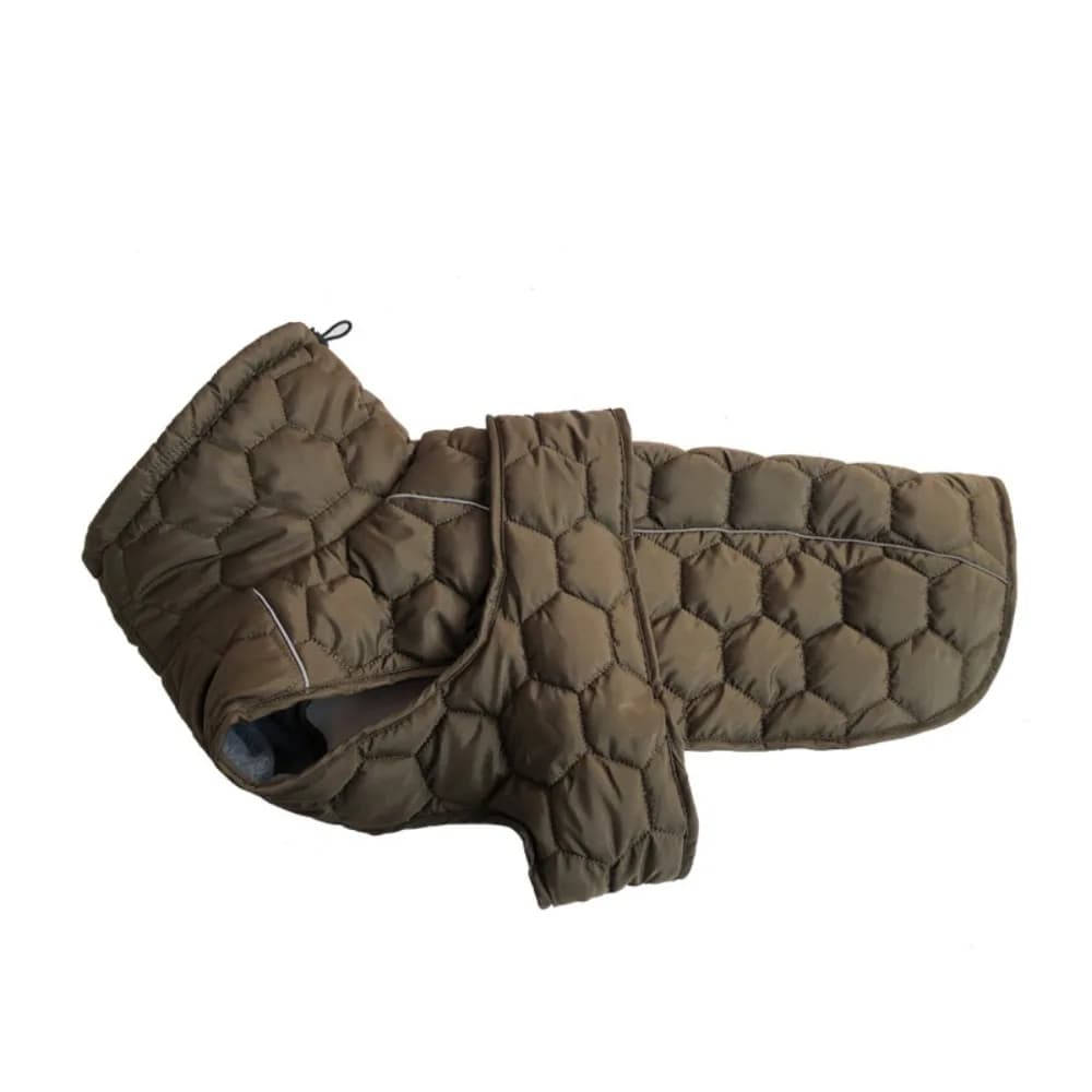 Cappotto Invernale per Cani con Strisce Riflettenti, Fodera in Pile, Gilet Caldo, Design a Collo Alto, Maglione Ispessito per Cani per Climi Freddi