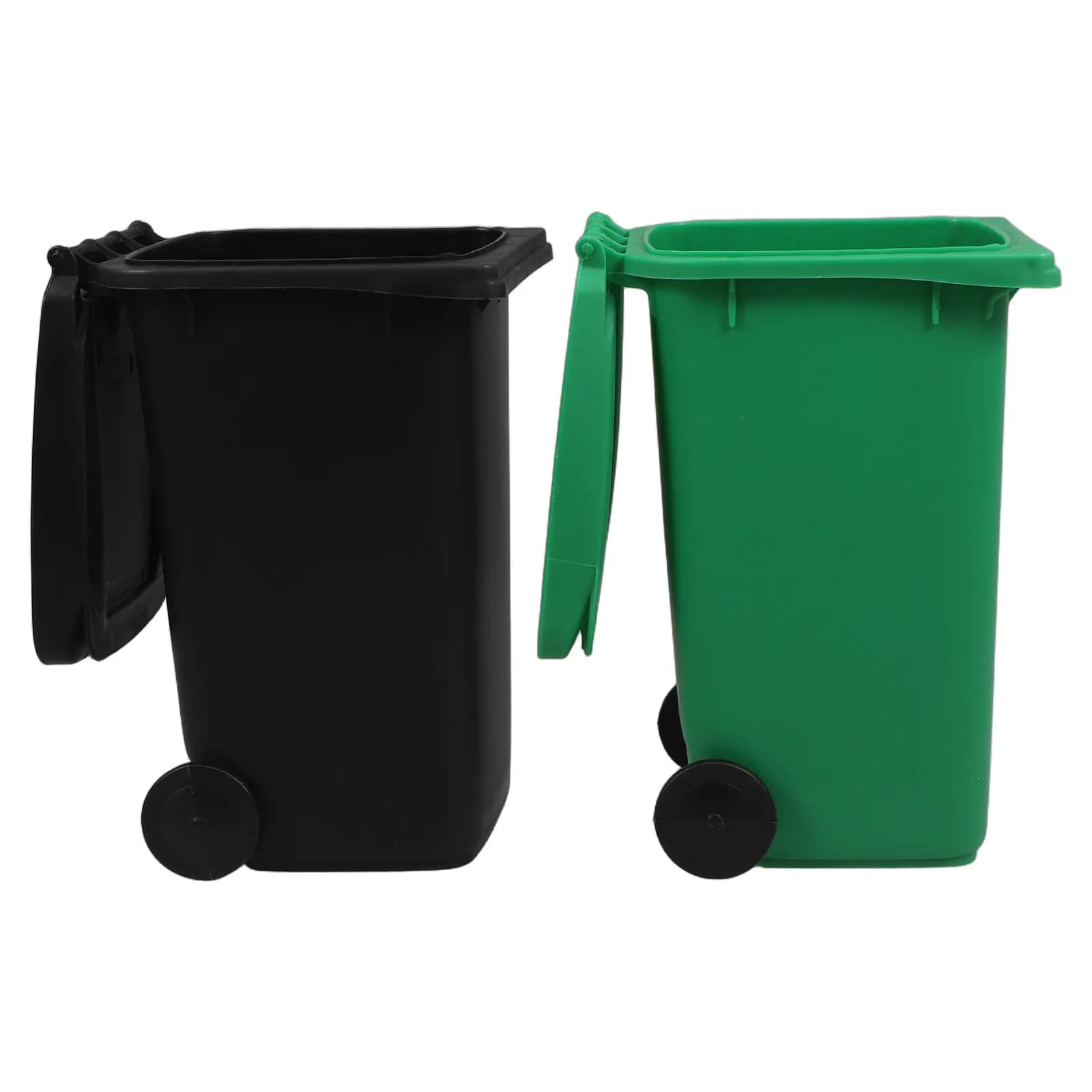 2 Pieces Mini Desk Tray Organizer Plastic Container Multipurpose Pens Brushes Make-up