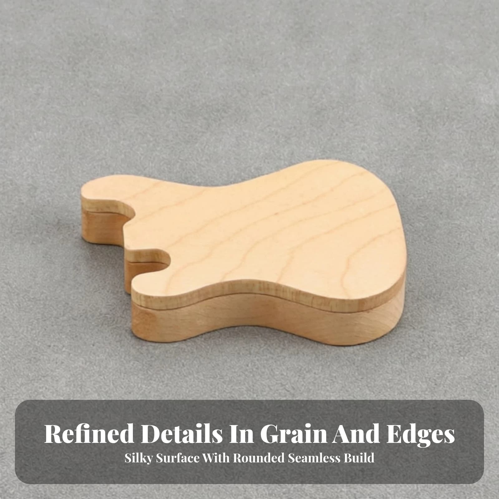 Wooden Guitar Pick Holder Box Portable Guitar Pick Storage Box Display Secure for Guitarists, Music Studio, Desk