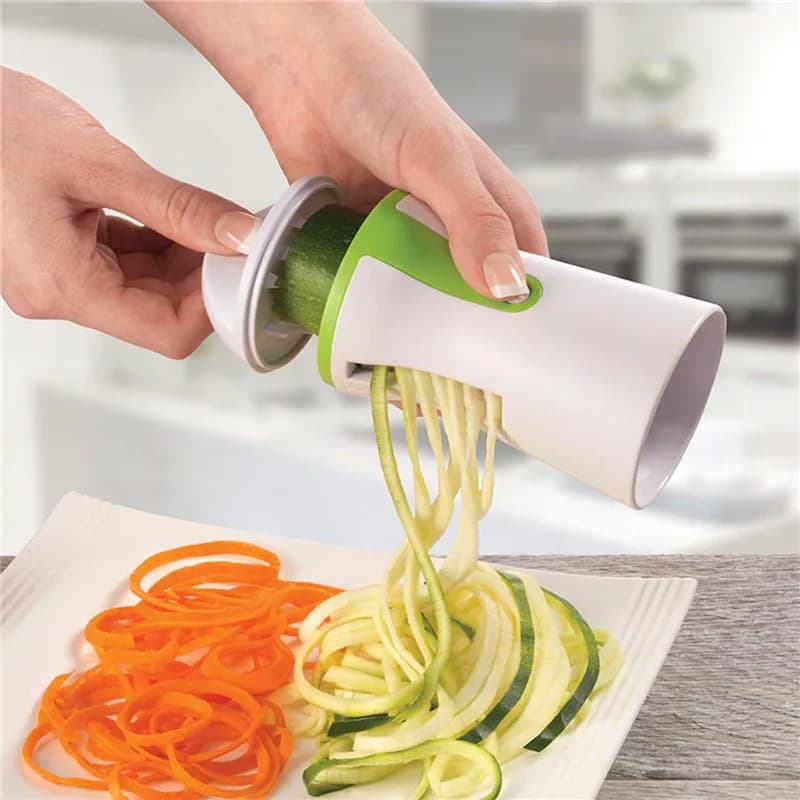 3 in1 palmare verdura Spiralizer affettatrice Veggie carota affettatrice a spirale Cutter zucchine Pasta Noodle Spaghetti Maker cucina a