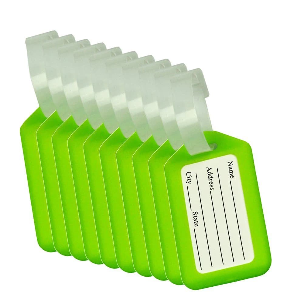 A65I Etichette per bagagli Etichetta identificativa valigia Accessori - verde