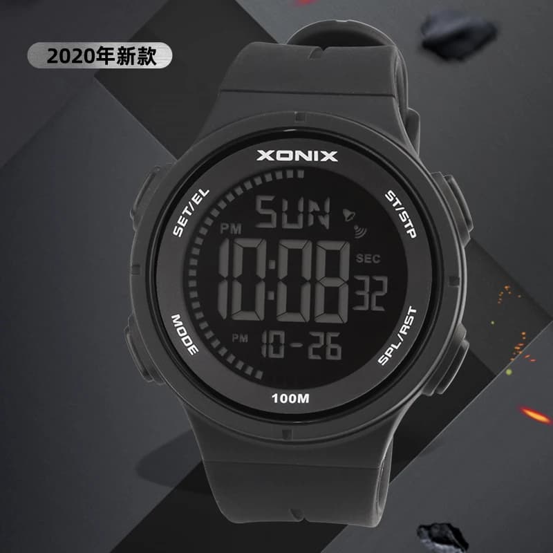 XONIX 2025 New Sport Watches Rovescia Alarm Alarm Chrono Digital Polso Watches Nuoto Diving 100m Relogio Masculino DAI