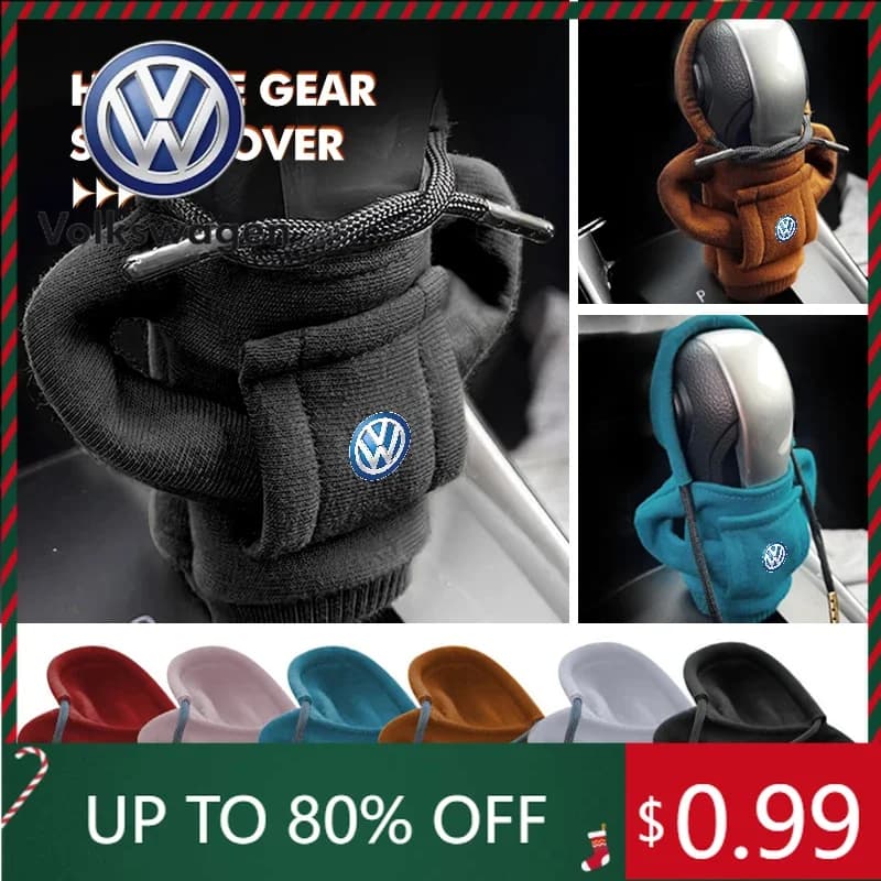 Copertura Protettiva per Pomello del Cambio a Forma di Felpa per VW Volkswagen Jetta MK5 Golf, Tiguan, CC, Jetta Polo
