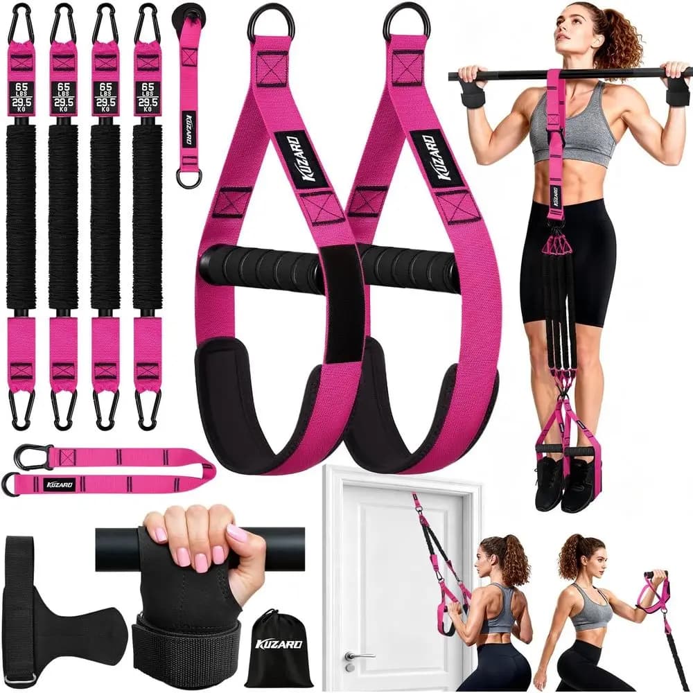 Traction Faxes, ResiBands Resistant with Handles, Handles for Exercises with Anchor for Door, Sets for Training, Traction Bar, Full Body Training