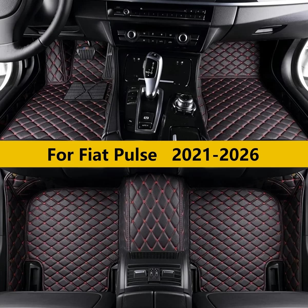 Custom Car Floor Mat Fit For Fiat Pulse 2021 2022 2023 2024 2025 2026 Car Leather Carpet Pads Auto Full Set Foot Mat Rugs