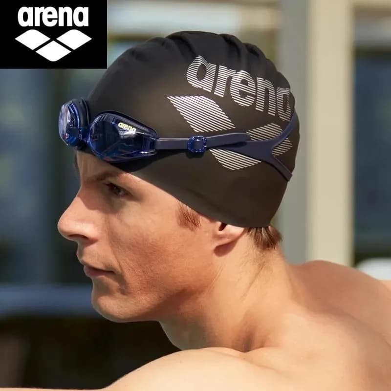 ARNew Men's and Women's Silicone High Elasticity Waterproof Swimming Hats Comfortable and Unrestrained, Simple and Fashionable