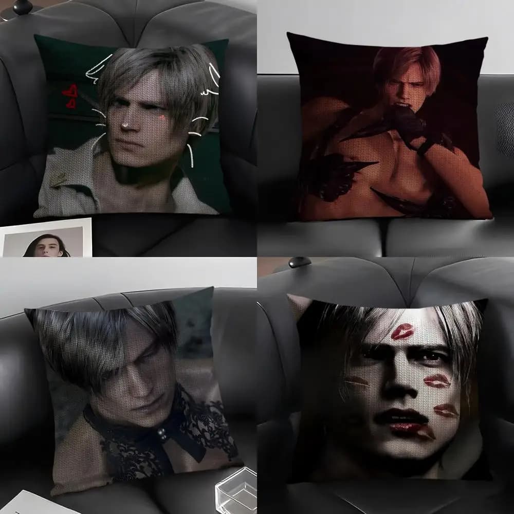 Federa per cuscino con motivo Muscle Leon K-Kennedys, federa stampata per divano del soggiorno e decorazione per la camera da letto