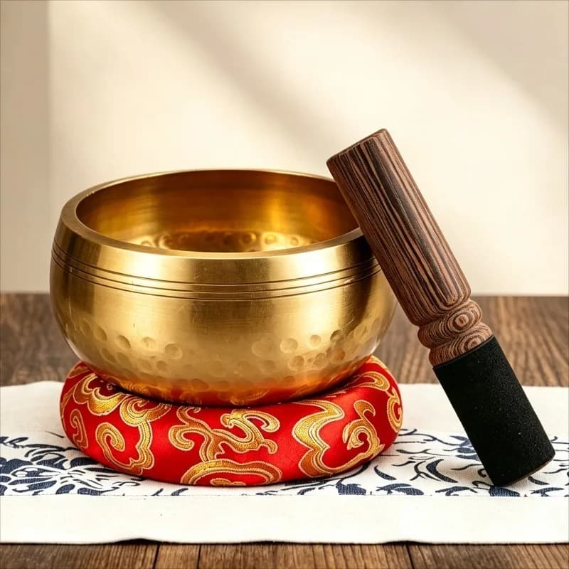 Copper Singing Bowl Sound Healing Meditation Sound Bowls Yoga Handmade Nepal Singing Bowl Tibetan Buddhism Percussion Instrument