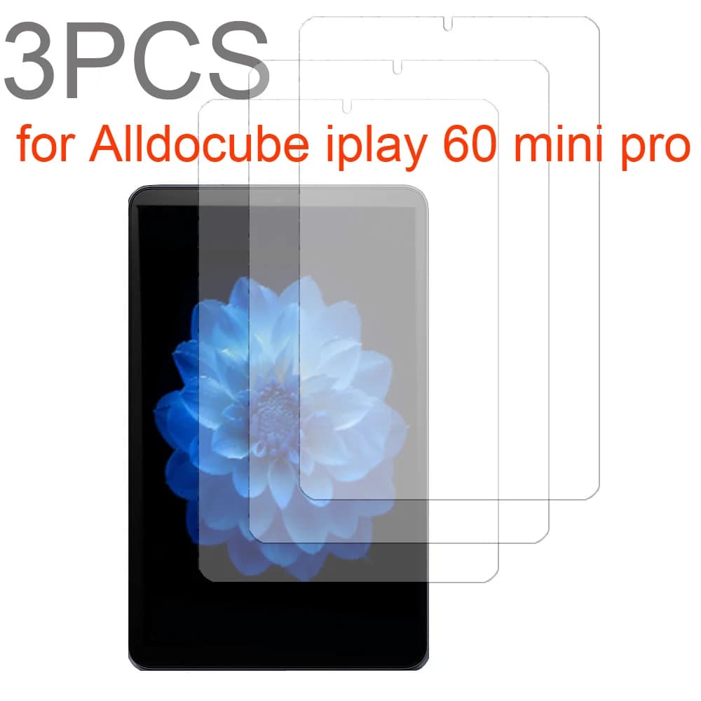 3 pezzi per Alldocube iplay 60 mini pro 8.4 ''protezione dello schermo in vetro temperato pellicola protettiva per tablet HD antigraffio