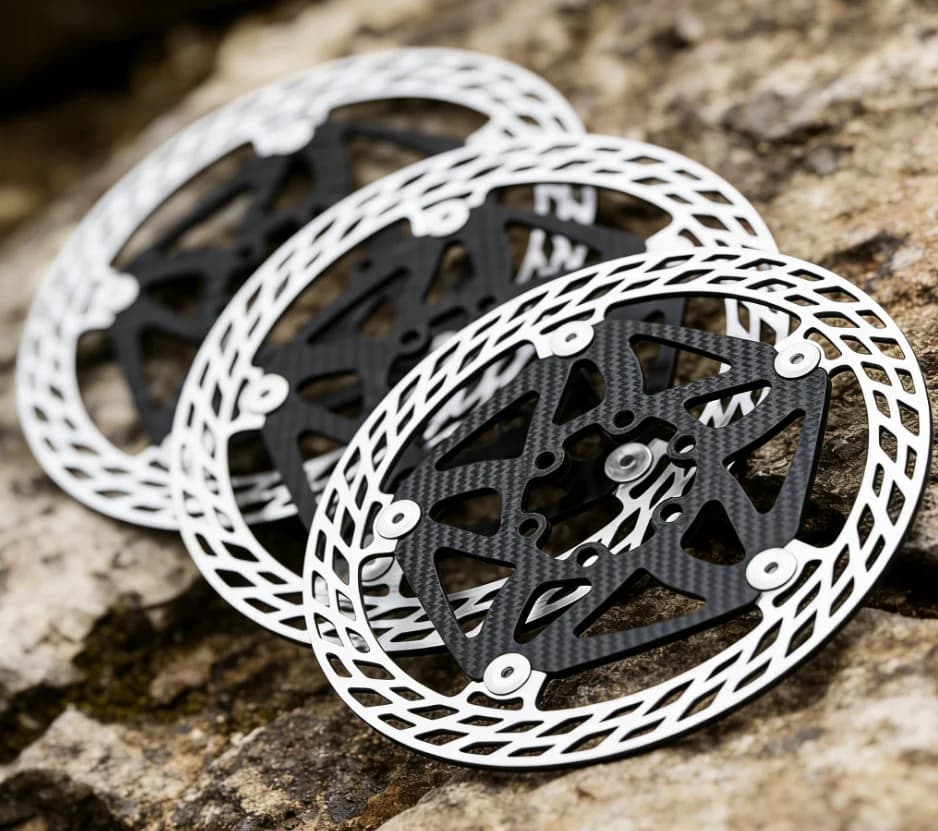 Rotore freno flottante in fibra di carbonio a 6 bulloni, ultraleggero 75g, per bici da strada e MTB, 140-180mm, per ciclismo su strada e mountain bike