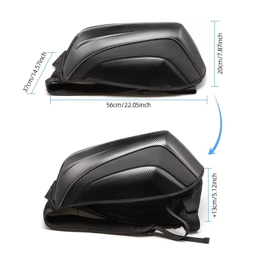 Zaini rigidi impermeabili per moto, borse da corsa per moto, borse per casco integrale in fibra di carbonio per MX Motocross