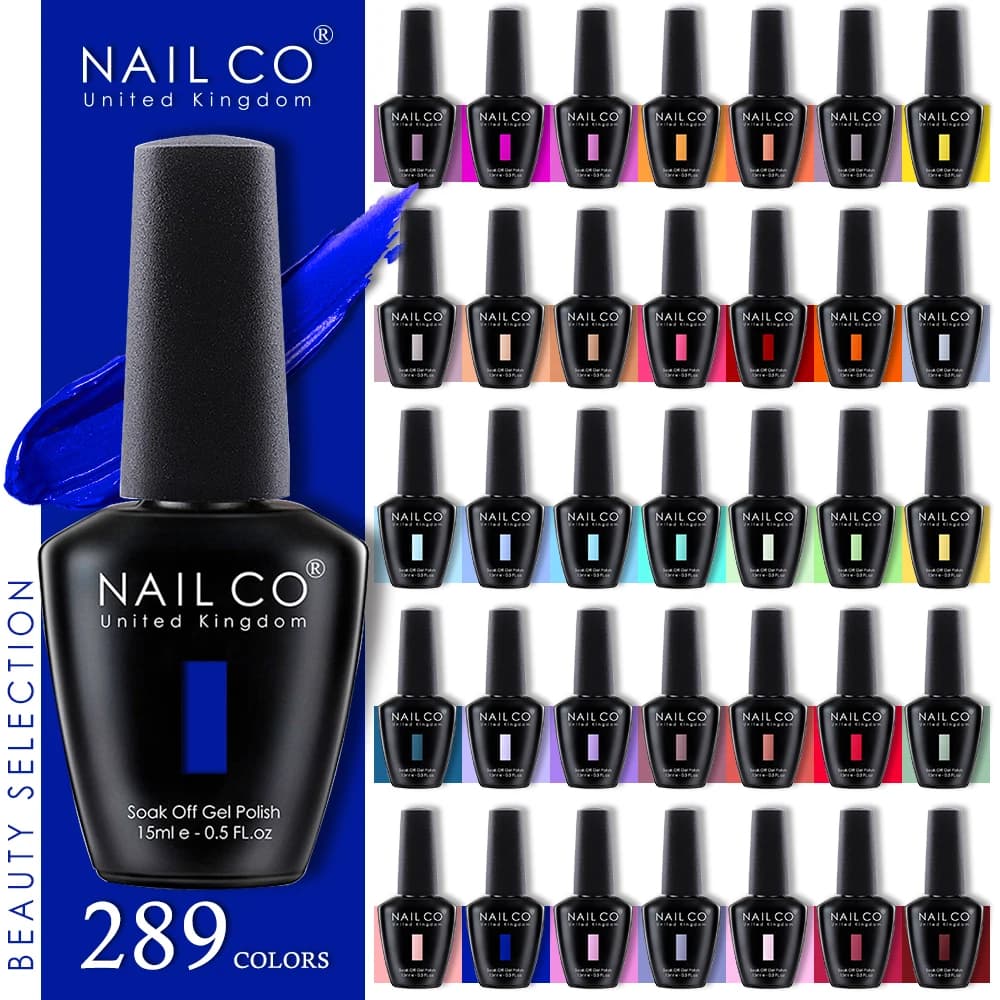 NAILCO 15ml Black Series smalto Gel per unghie 333 colori blu UV e LED Gel vernice Nude Red Soak Off smalto Gel per unghie UV Semi permanente