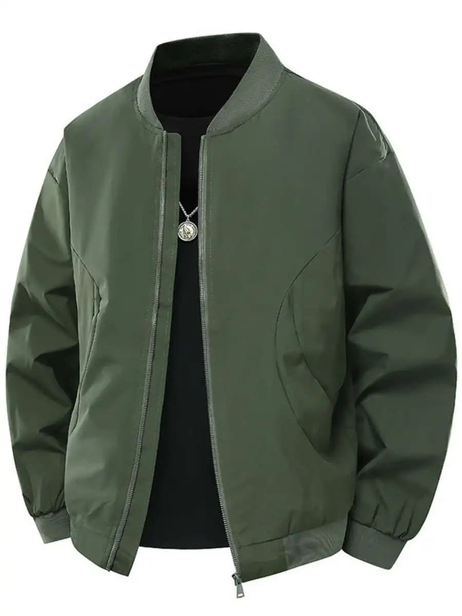 Giacca da Lavoro Stile Americano per Uomo, Nuova Tendenza Primavera-Autunno, Marca Casual Sportiva, Camicia Baseball con Colletto a Costine, Leggera