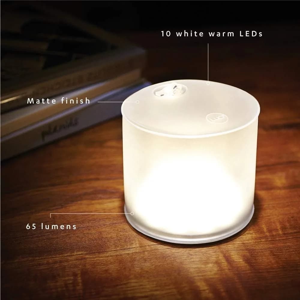 Luci da Campeggio Solari Gonfiabili, Lampada LED da Esterno con Pannello Solare Quadrato Satinato, Illuminazione d'Emergenza per Escursioni