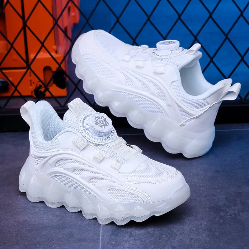 Scarpe da scuola bianche per bambini estate autunno ragazzi ragazze sport leggeri Running Sneakers Casual studenti per bambini che camminano allenatore di Tennis