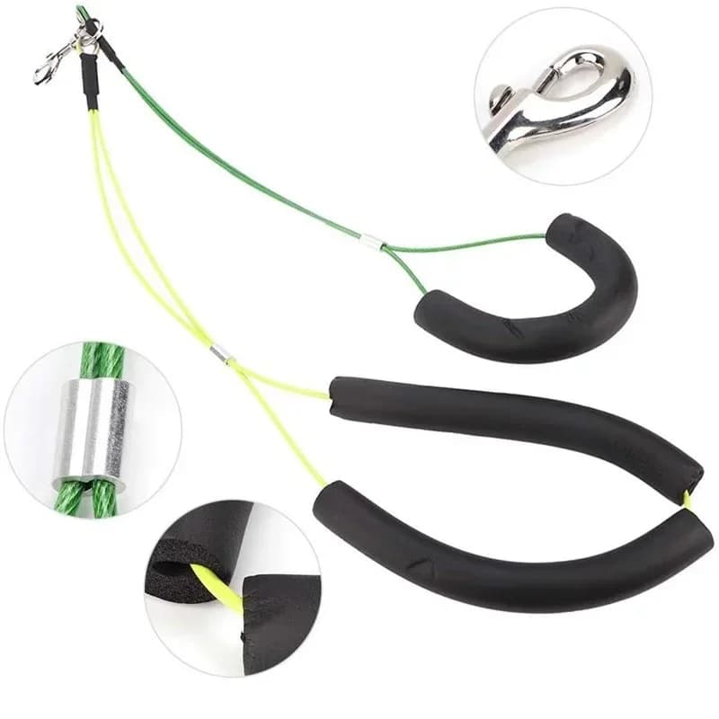 Adjustable Dog Grooming Loop No Sit Pet Haunch Holder Harness Leash Stainless Steel Wire Safety Rope for Pet Grooming Table Arm