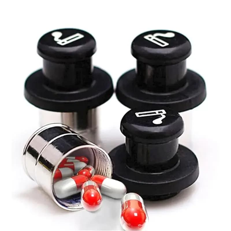 Accendino per auto Scatola segreta per stoccaggio Sigillo per contenitore per medicinali di emergenza Travestimento impermeabile Tappo a vite per contenitore vuoto nascosto