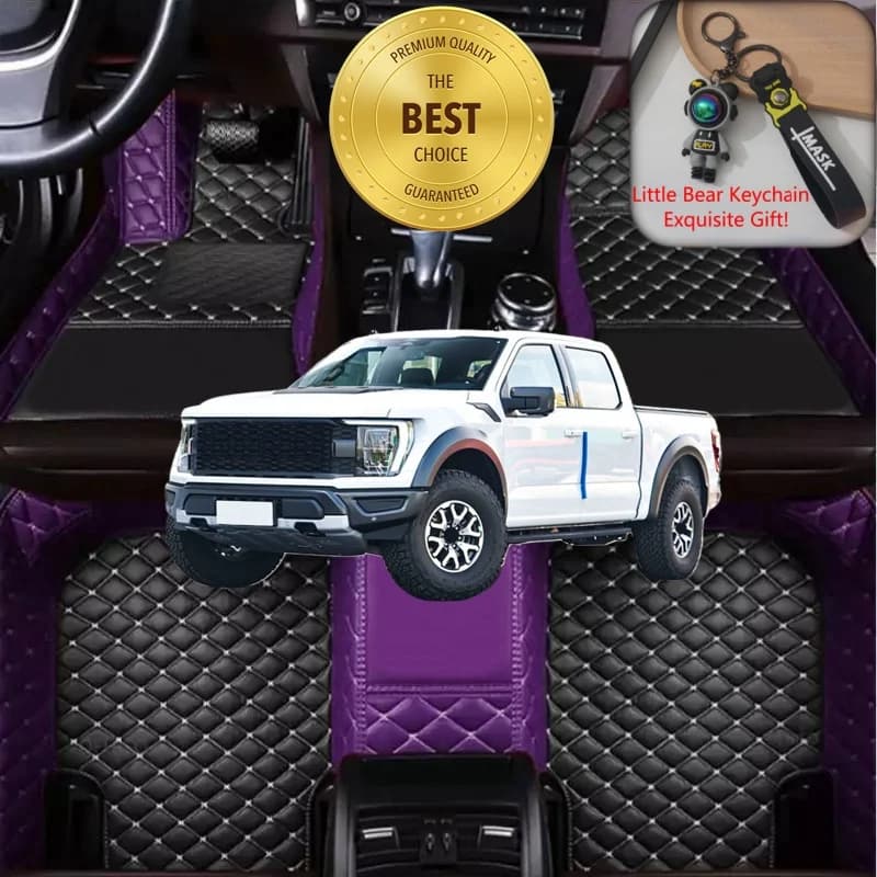 Personalized Car Car Mats for Ford F-150 P221/P415/P552/P702, Luxury Car Accessories, Auto Car Mats for Left/ Right Guide