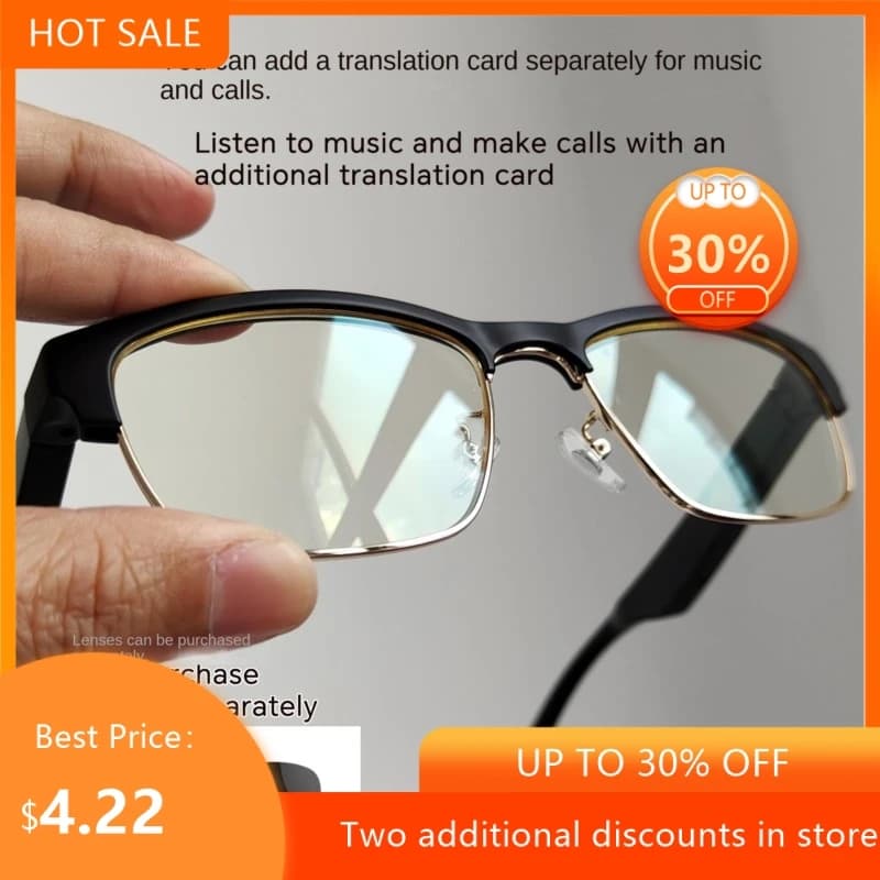 Occhiali Smart Echowear con Chiamata Bluetooth, Musica, Protezione Anti-Luce Blu, Controllo Vocale Stereo, Occhiali Bluetooth Intelligenti 2026
