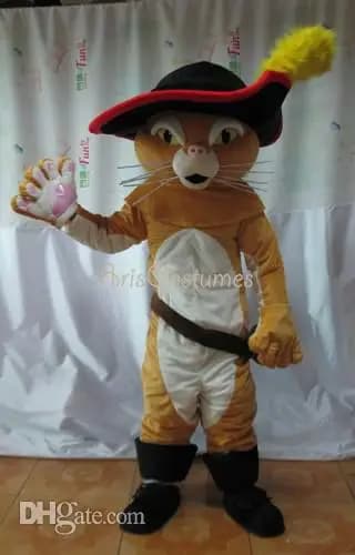 Nuovo adulto vendita calda AMORE gatto gli stivali gatto costume della mascotte del vestito operato da Natale costume della mascotte di Halloween nave libera