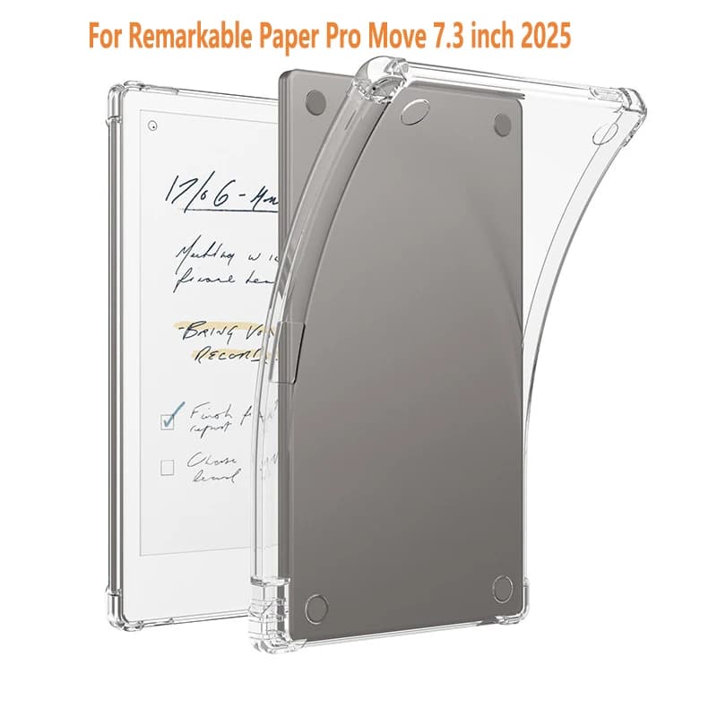 Per Notevole Paper Pro Move 7.3 pollici 2025 Custodia a rilascio Airbag Custodia morbida in silicone TPU per tablet Funda con guscio portapenne