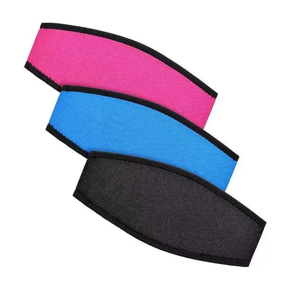 Neoprene diving mask strap Comfortable padded cover Universal swimwear Wrap for hair Double layer hair band