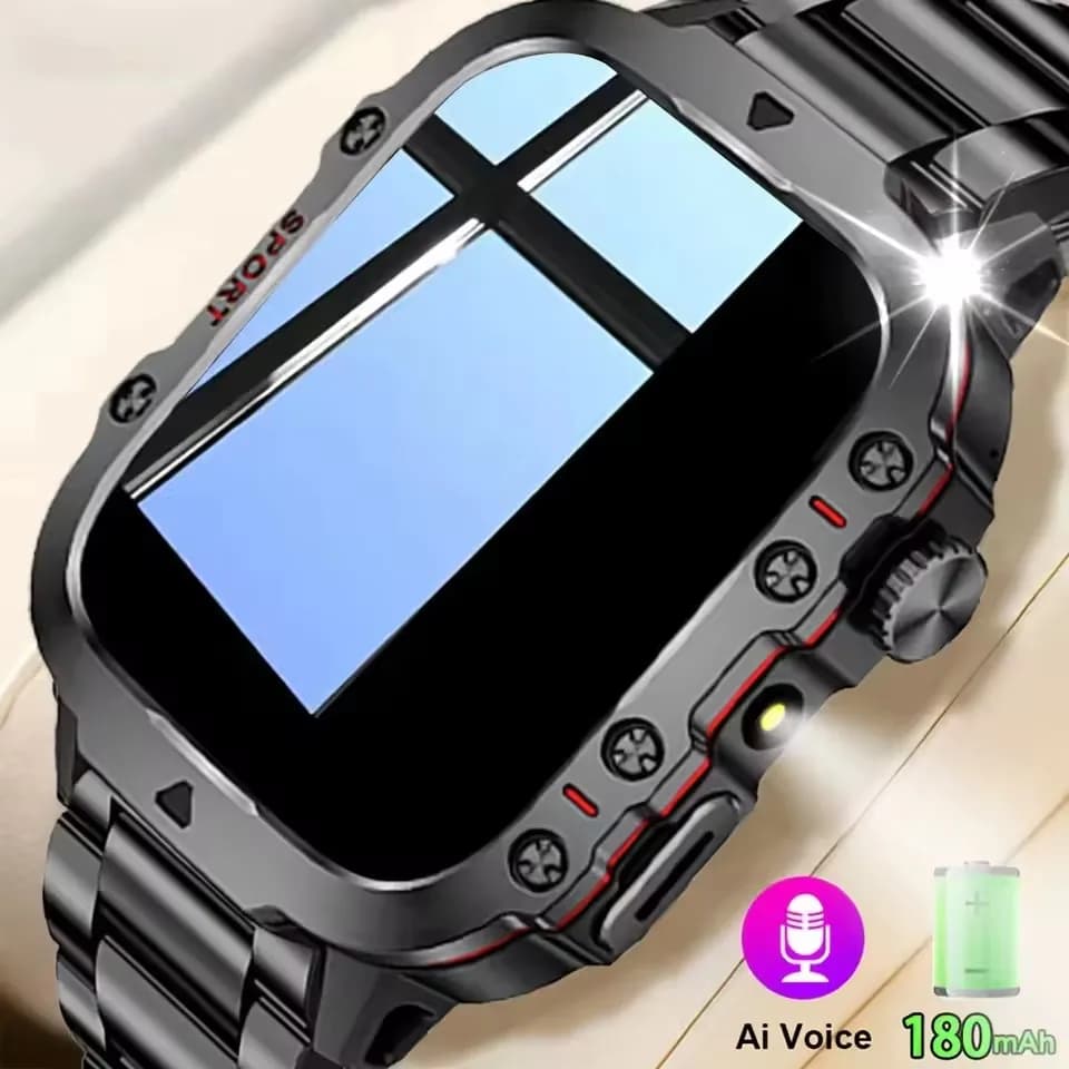 Nuovo Smartwatch 2025 con Funzione di Chiamata, Monitoraggio Esercizi, Frequenza Cardiaca e Sonno, Bluetooth, Regalo per Uomo e Donna HW12