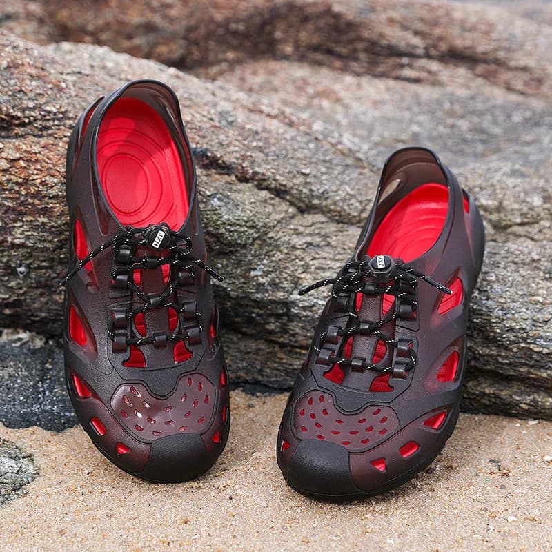 Hole shoes men's summer new breathable non-slip wear-resistant eva sandals fashion casual beach bag head slippers