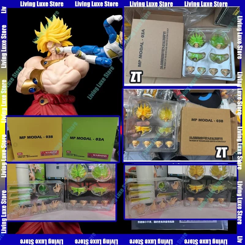 Disponibile Mp More Posibility Studio ZT Broly Dragon Ball Beast Deities Super Saiyan Broly Accessori per la Testa Action Figure Anime