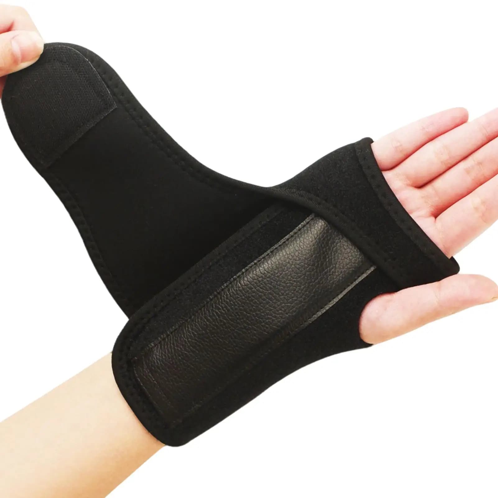 Tutore per polso Tutore da polso Distorsione Stecca regolabile Maniche a compressione Cinghie Avvolgimenti per mano Avambraccio Sport Sollevamento pesi