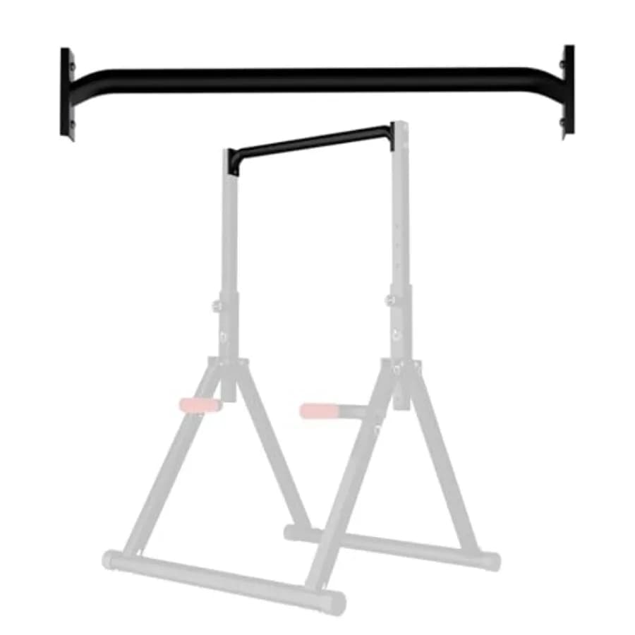 Accessorio per Power Tower e Dip Station, Attrezzatura per Allenamento della Forza, Maniglia di Aggancio per Barra per Trazioni e Barra Dritta