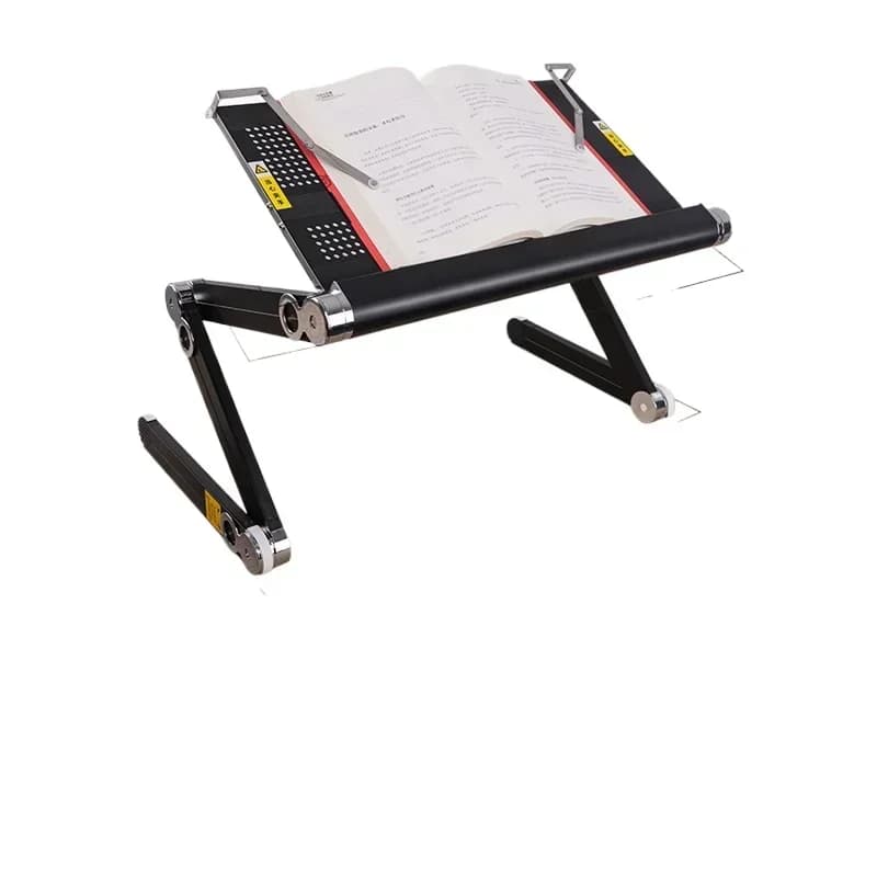 Supporto per laptop, tecnologia per ufficio in piedi, in lega di alluminio con elevazione e dissipazione del calore, supporto da scrivania rialzato.