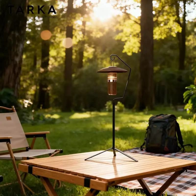 Detachable lantern support, foldable camping light support, table light tripod light support