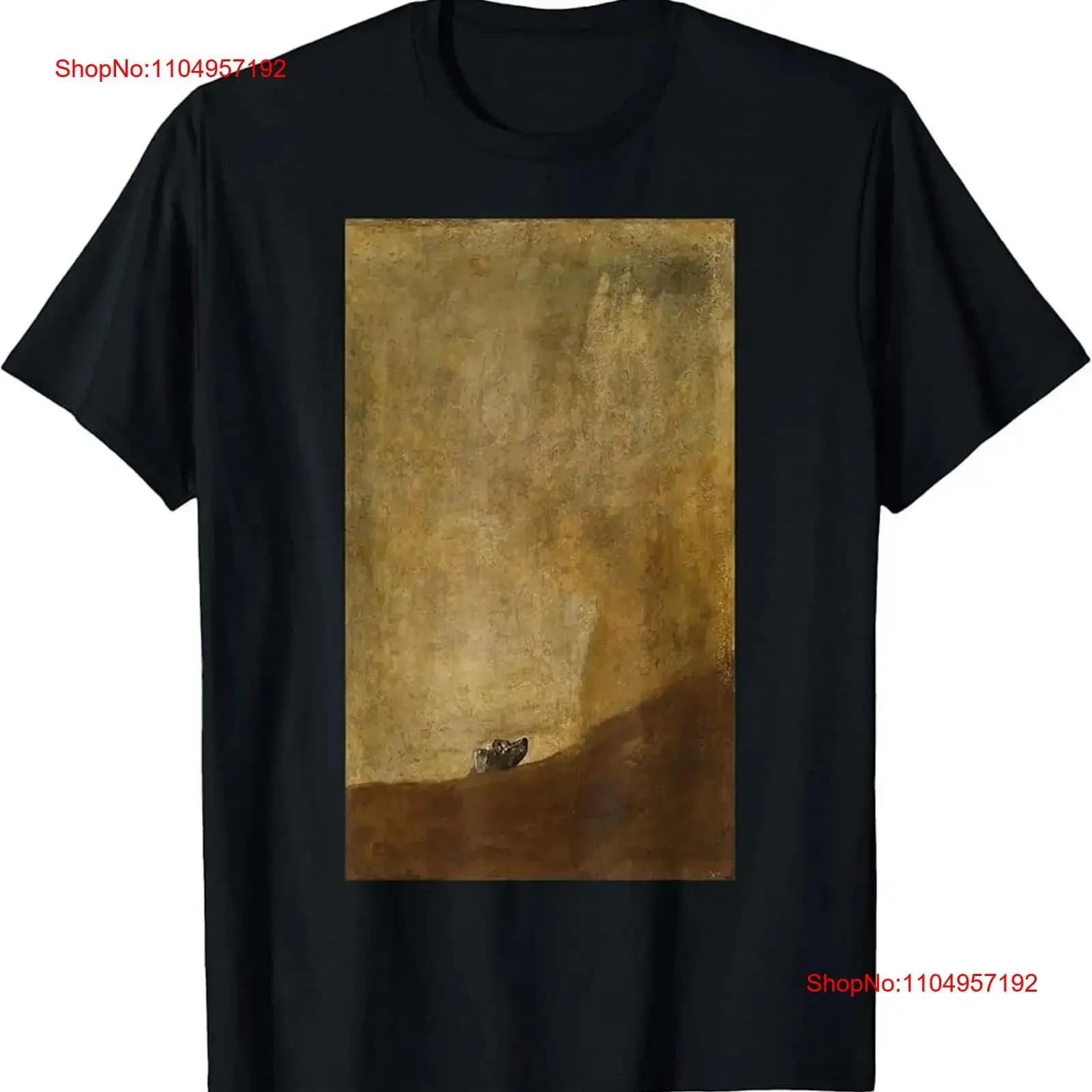 The Dog El perro by Francisco Goya T Shirt vintage Washed Versatile Casual streetwear designer clothes graphic Slightly
