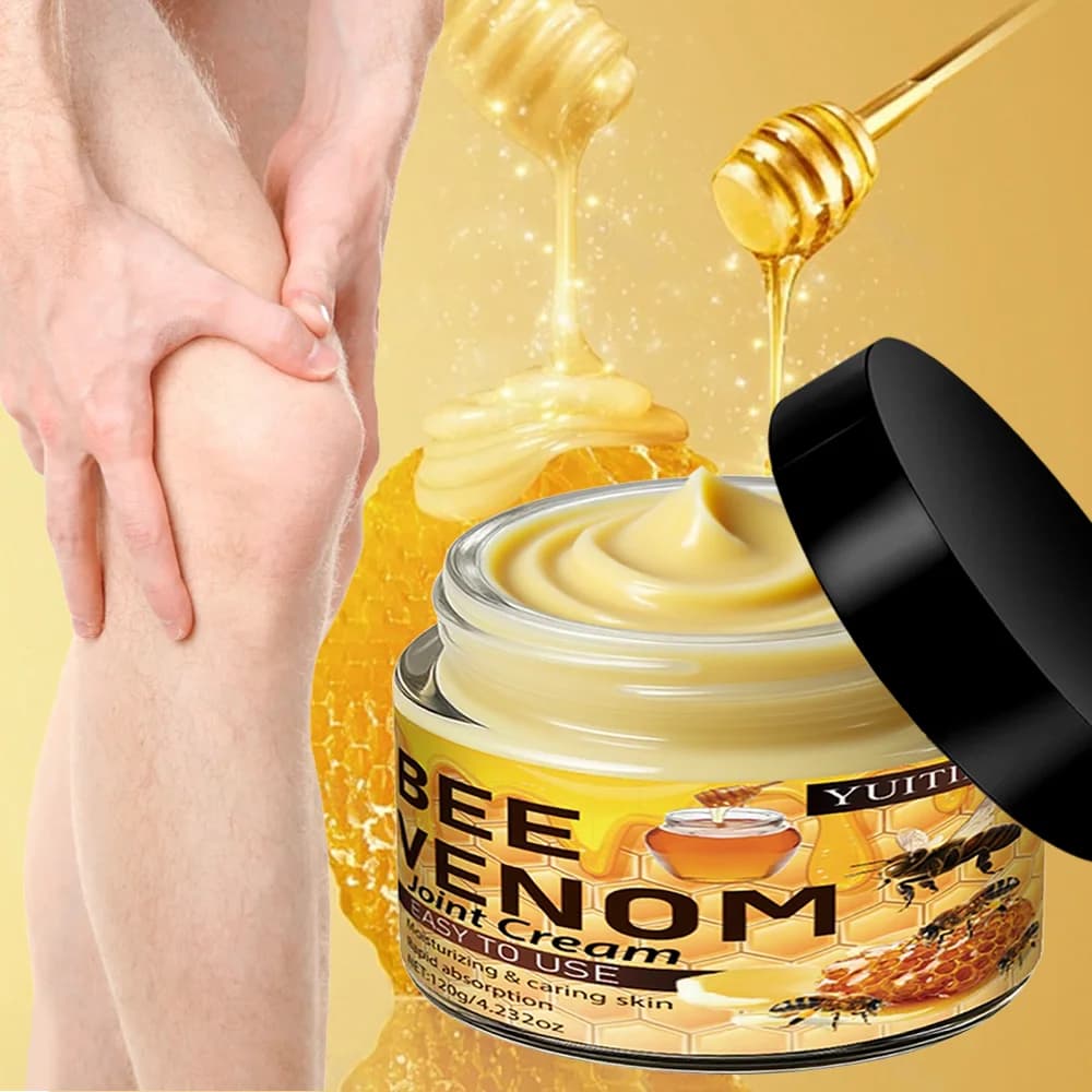 Crema articolare al veneno d'api 120g - Idratare e cura per tutte le articolazioni e la pelle, leggera, ad assorbimento rapido e non appiccicosa, multiuso