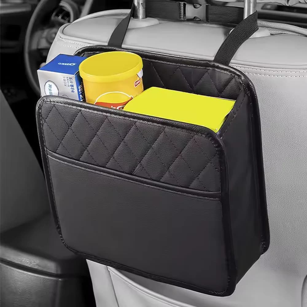 Car Seat Back Storage Bag, Multi-Functional Foldable Organizer Pouch for Vehicle Interior Trunk or Backseat Use