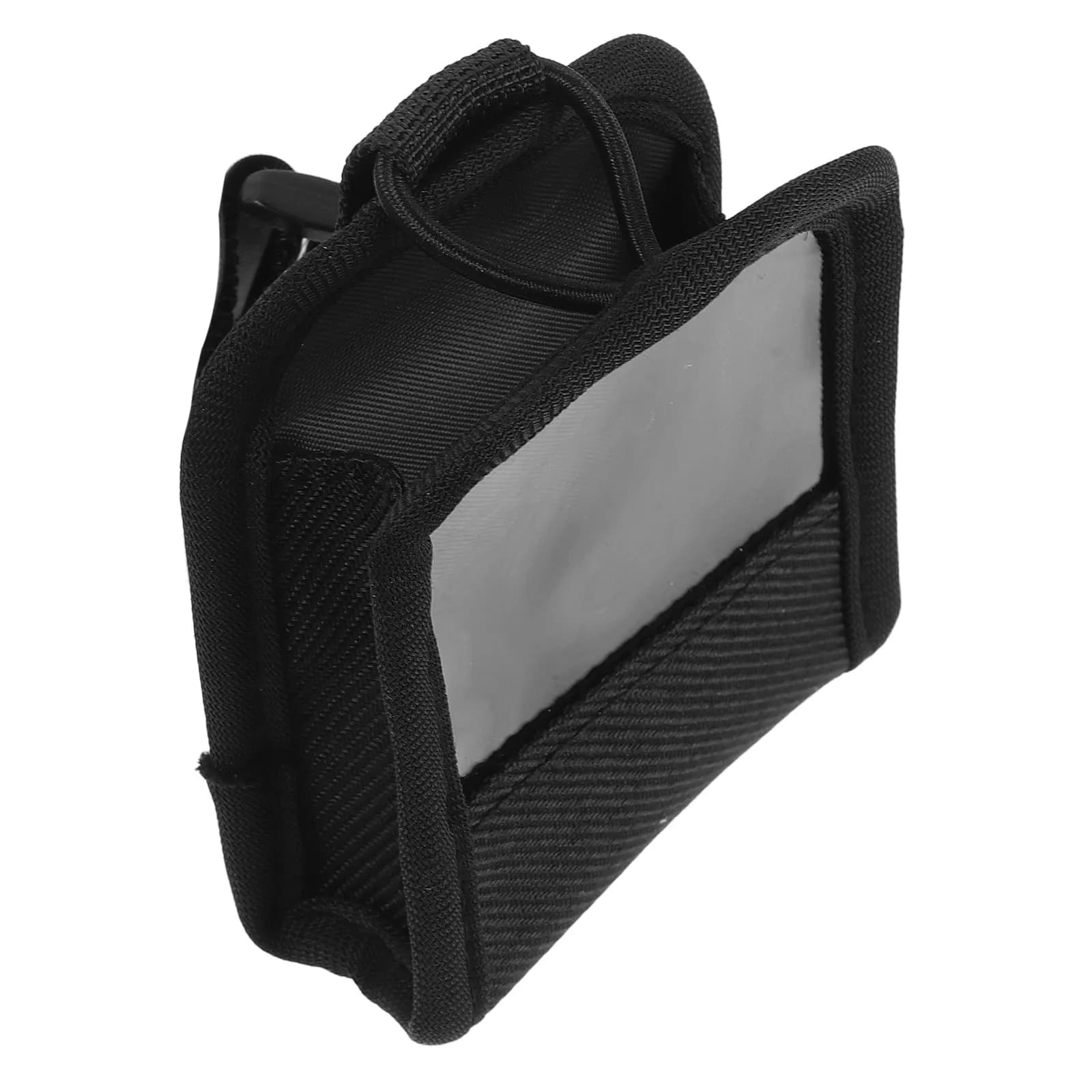 Guitar Wireless Transmitter Case Shockproof Portable Oxford Fabric Storage Pouch Belt Clip Compatible Holder Transparent Window