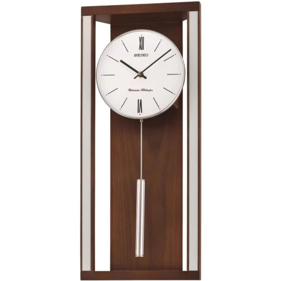 Orologio da parete moderno e sofisticato con pendolo e doppi campanelli per una decorazione domestica elegante, perfetto per soggiorni, uffici e ingresso