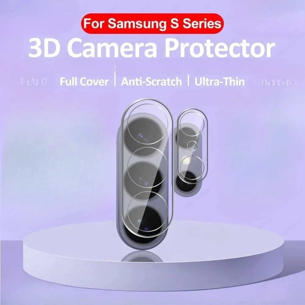 3D Tempered Glass Lens Film For Samsung Galaxy S26 Ultra S25Ultra S26+ S25 Plus Clear Camera Protector Back Cover Cap