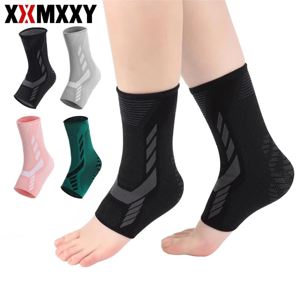 2 Pezzi Fascia Compressiva per Caviglia Uomo Donna, Supporto Ortopedico per Fascite Plantare, Tendinite, Distorsioni, Basket