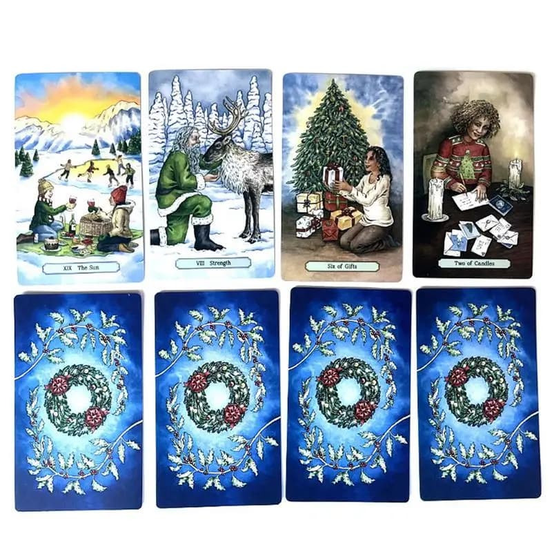 78 pz Carte dei Tarocchi Di Natale Destino Divinazione Tarocchi Mazzo di Tarocchi Divinazione Destino Oracle Carta per Intrattenimento Del Partito Gioco Da Tavolo