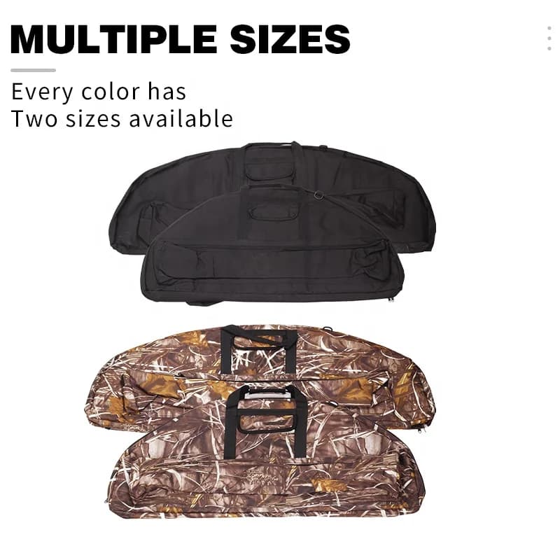 Borsa per Arco Compound 95/115cm in Tela con Tracolla Regolabile, Impermeabile e Portatile per Caccia e Pratica di Tiro con l'Arco