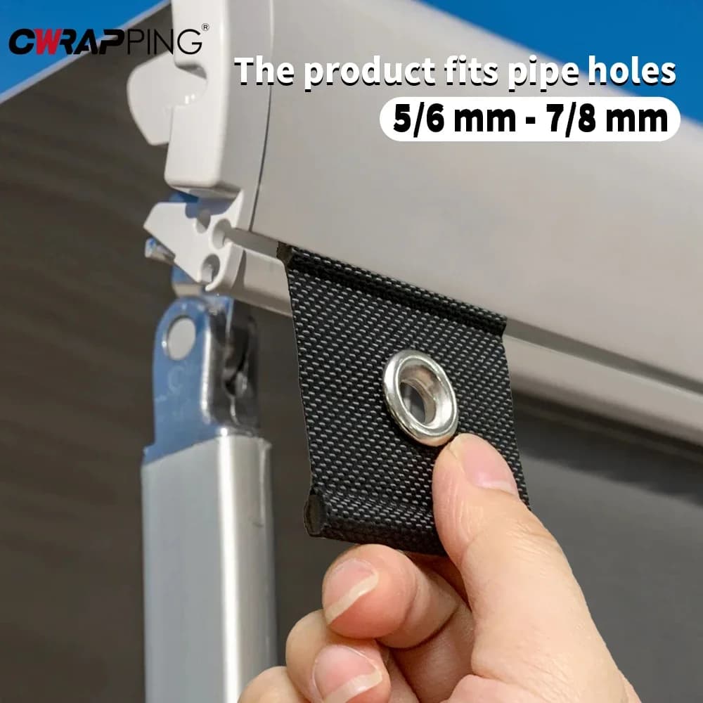 4pcs Multifunctional with Hook Clamp Caravan Outdoor Camping Tent Decoration RV Holed Awning Heavy Duty Fastening Accessories